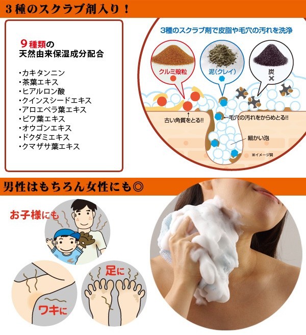 渋泡せっけん ボディ用の商品説明