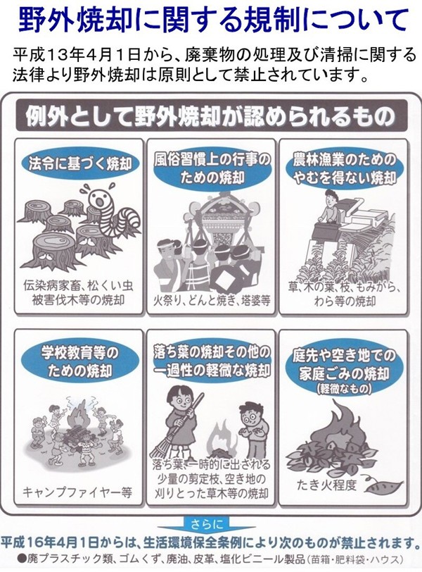 落ち葉焼却器廃棄物処理法に対応 あっと解消 本店