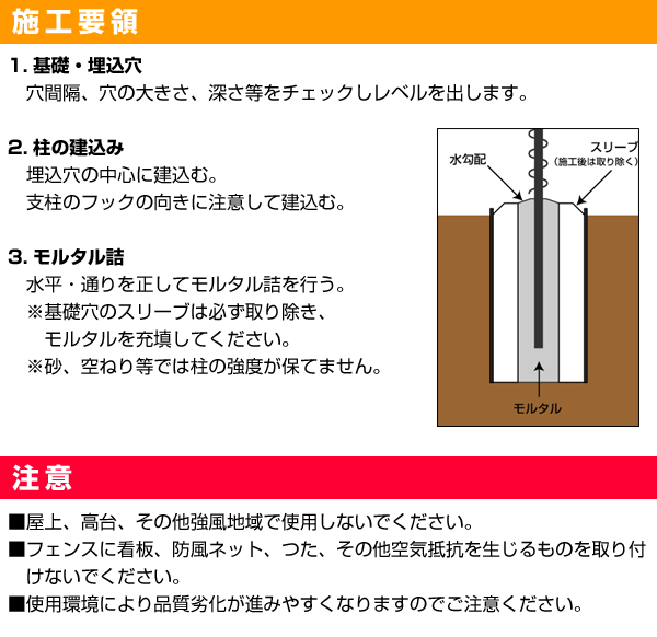簡単金網パネルフェンスの商品説明