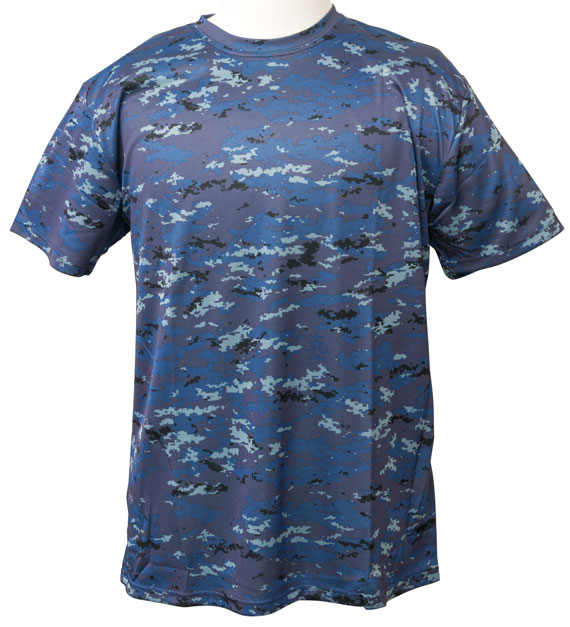迷彩Tシャツ デジタル青迷彩」海上自衛隊の迷彩服と同じ