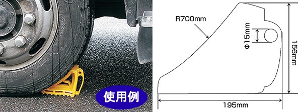 タイヤストッパー 2個セットの商品画像
