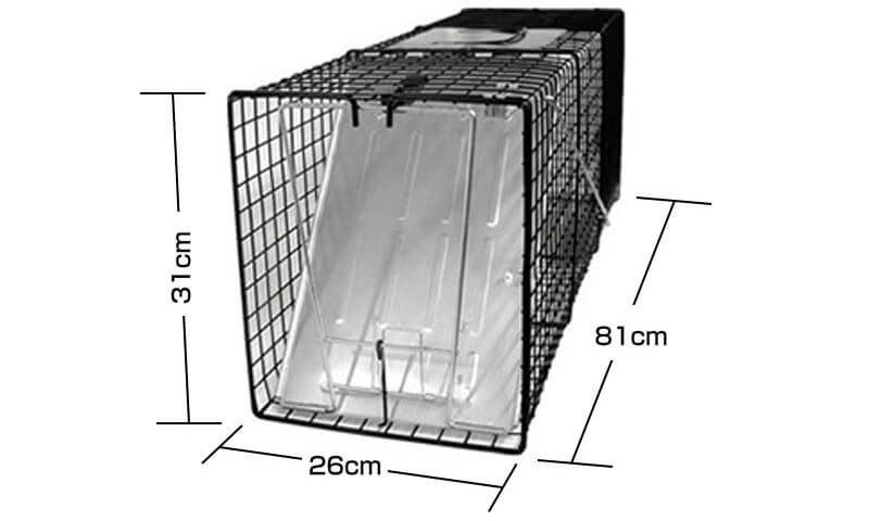 踏み板式捕獲器・改良型 大・ブラック（完成品）