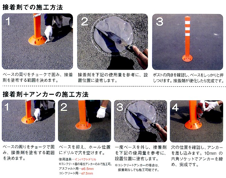 ポストフレックスの施工方法
