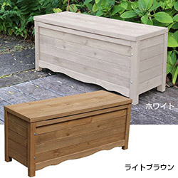 天然木製 ボックスベンチ 説明写真１