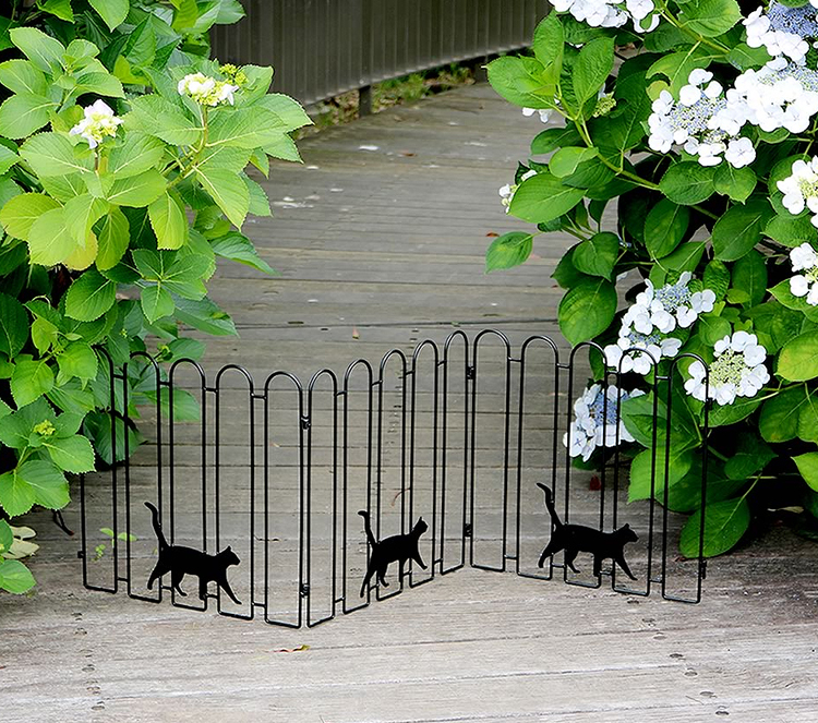 折りたたみ式 ガーデンフェンス 猫さんぽの商品画像