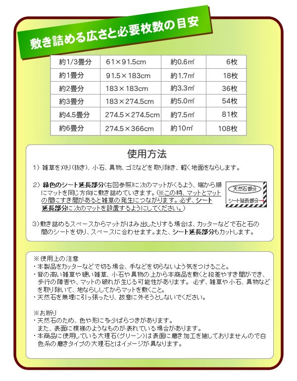 おしゃれな天然石マットの商品画像