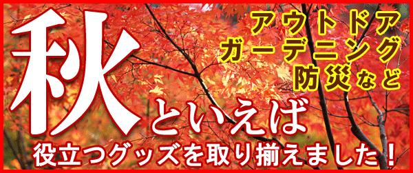 秋といえば♪役立つグッズを取り揃えました!
